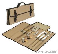 Sell 8 pcs BBQ tools set with carry bag pack