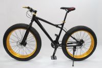 2014 Black with Gold Rim Beach Cruiser 19" Fat Tire Bike Fatboy Bicycle Big Tire Snow Bike