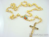 red chain rosary necklaces catholic necklace with cross