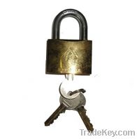Arc Type Steelball Padlock with Gold Plated (HXL-017)