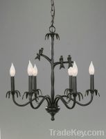 Sell black bird metal chandelier lamp CTC277