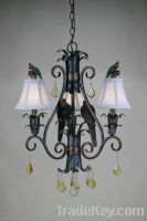Sell colored bird metal chandelier lamp CTC281