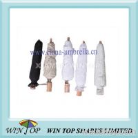 Sell 19.5" ladies 2 folds embroidery umbrella