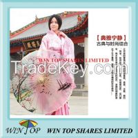 China Ancient beauty and plum blossom umbrella