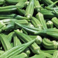 Green Fresh Frozen Okra