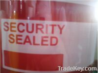 Sell warranty security tape
