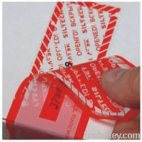 Sell tamper evident security tapes