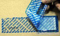 Sell tamper evident tapes
