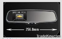 3.5 inch car rearview mirror LCD monitor with reverse camera display