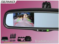 3.5 inch rearview mirror monitor rear camera display for Hyundai Kia