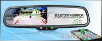 4.3 inch Bluetooth rearview mirror with tft lcd monitor for all cars