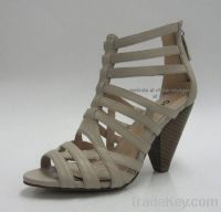 Sell Gray Chunky Heel Fashion Sandals