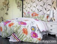 Sell floral bedding set with reactive printing
