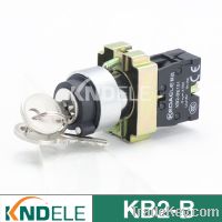 waterproof rotary switch, 2 or 3 position selector key switch B2-BG