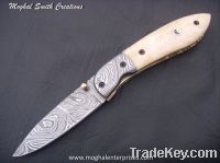 Damascus Folding Knife