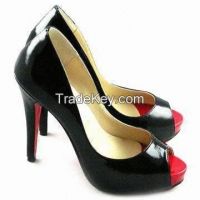 2015 new style peep toe high heels lady shoe