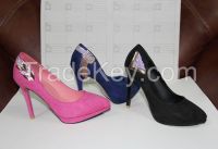Fashion PU Lady Shoe High Heel(GGX-9)