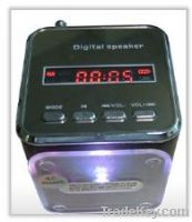Sell metal portable speaker, Mini speaker with clock, PC speaker MS-57