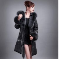SY9016 short-down jackets with extremely large raccoon fur collar