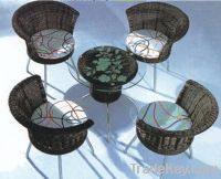 Sell rattan dining set:ESR-22653