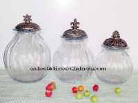 Sell Clear Glass Storage/Glass Jar for Promotion(DE-069)