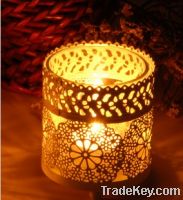 Sell iron glass candle holder