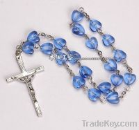 Sell rosary chaplet, crystal glass chaplet, religious chaplets