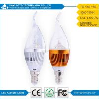 3W Led candle light clear cover and frosted cover