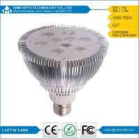 Energy Saving High-power AC85-265V 9W LED Par Lights E26 / E27 With Fin Heat Sink