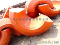 Sell sand discharge pipe with ultra high molecular weight polyethylene