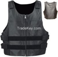 biker leather vest