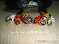 Sell BNC Video RCA Audio DC Power Extension cable for CCTV Camera