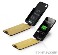 Sell Leather power Case for Apple iPhone with Built-in Battery Pack