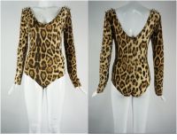 Boydsuit - Long Sleeves Body With Leopard Print