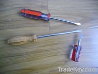 Sell red&lmitation wood slotted acetate handle screwdriver