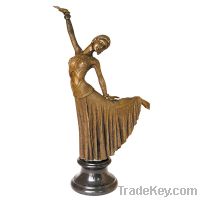 Sell bronze figure sculpture ( dancing woman)