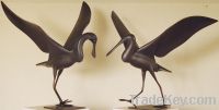 Sell bronze birds sculpture