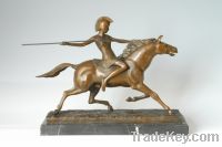 Sell bronze figure sculpture (knight)