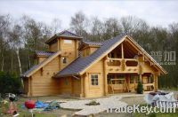 Sell fast construction prefab wooden house, log cabin, villa