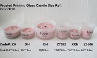 high quality scented glass candles with words