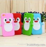 Sell Fashion silicone penguin phone case for iPhone