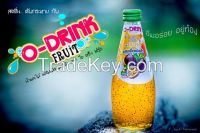 Fruit Juice With Basil Seed - Passion Fruit Drink