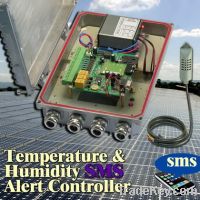 Temperature & Humidity SMS Solar Alert Controller GSMS-THC-SX