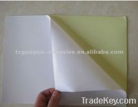 Sell glossy cast coated self adhesive paper