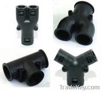 Sell Y/T/V Three way flexible cable conduit fittings, nylon &srubber