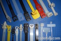 Self-locking and releasable polyamide cable ties, Nylon cable ties