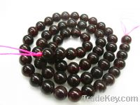 Sell Garnet Round Beads High quality semi-precious stone loose beads