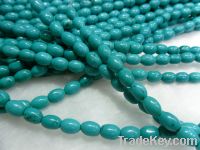 Sell Natural Turquoise Barrel Shape Beads