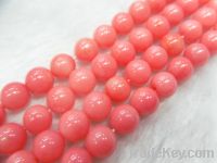 Sell Pink Coral Round Beads