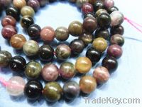 Sell Muti Color Tourmaline Round Beads